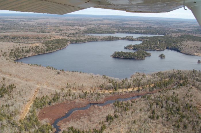 Immobilien Kanada Four Island Lake Flug April 2013 (11)